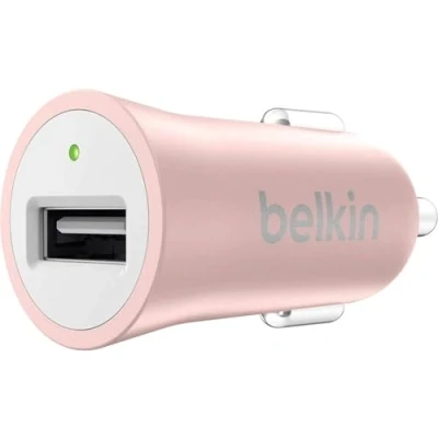 Abbildung von Belkin Premium Mixit Metallic Kfz Ladegerät (2,4A, USB Anschluss, geeignet für iPhone 8/8 Plus, X, SE/5/5c/5s, 6/6s/6 Plus/6s 7/7 Plus) rosegold