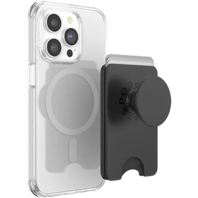 Abbildung von PopSockets Kartenhalter für MagSafe Schwarz