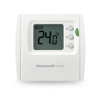 Abbildung von Honeywell Home Raumthermostat, leicht ablesbares, energieeffizientes Display auf LED Basis, verkabelt, weiß