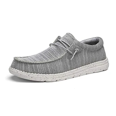 Abbildung von Bruno Marc Herren Mokassins Flache Slipper Slip on Loafer Weich Comfort Klassische Schuhe,Size 41.5,Grau,BLS211