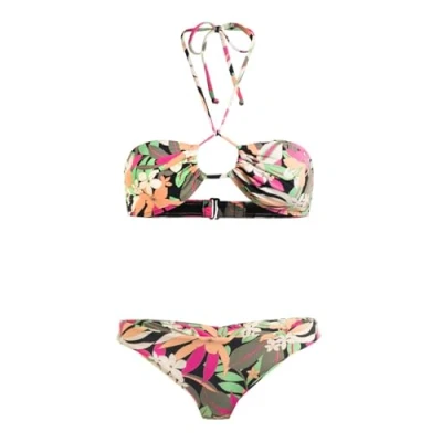 Abbildung von Roxy PT Classics Fashion SET Bikini, Damen, Größe: XL, Anthracite palm song s