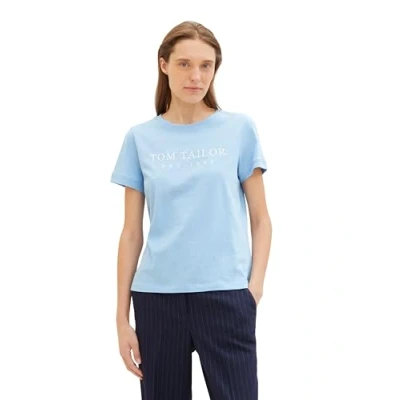 Abbildung von TOM Tailor Tshirt print, Damen, Größe: XL, Light fjord blue