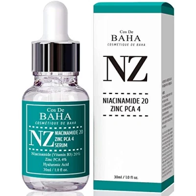 Abbildung von Niacinamid 20% + Zink PCA 4% Serum für Gesicht Porenreduzierer ungleiche Hauttonbehandlung reduziert Akne anfällig, Hautausgleichende Porenreduzierung, stellt Elastizität wieder her, 1 Fl Oz