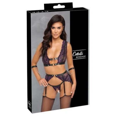 Abbildung von 3 teiliges Straps Set mit abnehmbaren Handfesseln