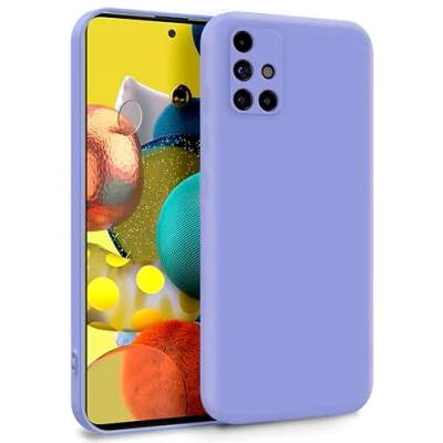 Abbildung von MyGadget Hülle für Samsung Galaxy A51 5G Zweilagige Handyhülle mit Kameraschutz Cover Innenfutter &amp; Silikon außen Flieder
