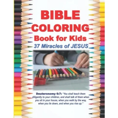 Abbildung von Bible Coloring Book for Kids 37 Miracles of JESUS