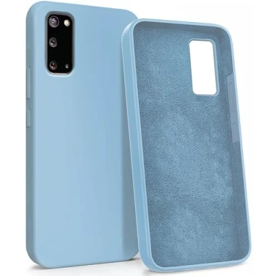 Abbildung von MyGadget Hülle für Samsung Galaxy S20 Gummierte Handyhülle [ 3 Layer Struktur ] Schutzhülle mit Soft Inlay &amp; Hardcase Cover außen Baby Blue