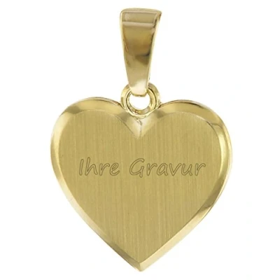 Abbildung von trendor 08613 Gravur Anhänger für Damen Gold 585 / 14 K Herz mit Namen