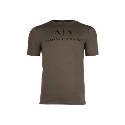 Abbildung von Armani Exchange Tshirt print, Herren, Größe: Large, Black olive
