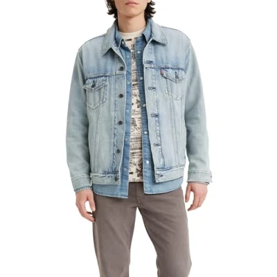 Abbildung von Levi&#039;s NEW Relaxed FIT Trucker Jeansjacke, Herren, Größe: Medium, Huron waves