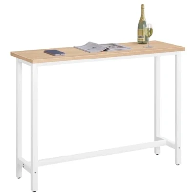 Abbildung von Woltu Bartisch (1 St), Metallgestell, Tischplatte aus MDF, 140x40x100cm