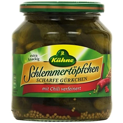 Abbildung von Kühne Scharfe Gürkchen Schlemmertöpfchen 530G