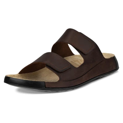 Abbildung von Ecco Cozmo M Pantolette, Sommerschuh, Schlappen, Klettschuh mit dezenten Ziernähten