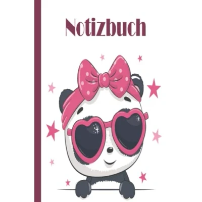 Abbildung von Panda Notizbuch: Notizbuch, breites liniertes Notizbuch aus liniertem Papier für Schule, Studenten, Geschenk Kinder, Jungen, Mädchen, Teenager, Liebhaber