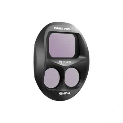 Abbildung von Freewell Split ND8/ND4 Filter für DJI Mavic 4 Pro Dual ND optimale Belichtung bei dynamischer Beleuchtung