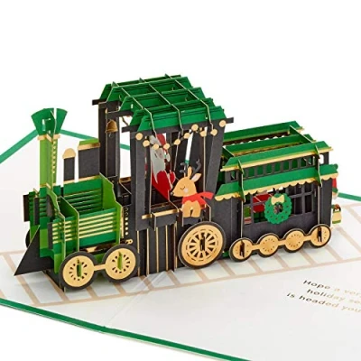 Abbildung von Hallmark Signature Paper Wonder Pop Up Weihnachtskarte (Weihnachtszug)