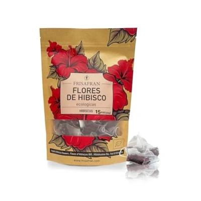 Abbildung von FRISAFRAN Hibiskusblüten getrocknet BIO 15Ein 30g Hibiskusblütentee Hibiskustee rein und natürlich Tee Jamaikanisches Wasser Kräutertee Hibiskus Karkade Früchtetee Jamaika Blume