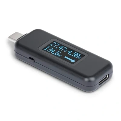 Abbildung von StarTech.com USB C Stromtester/Kabeltester, Bidirektionales Digitalmultimeter für Leistung, Spannung und Strom, 240W PD EPR