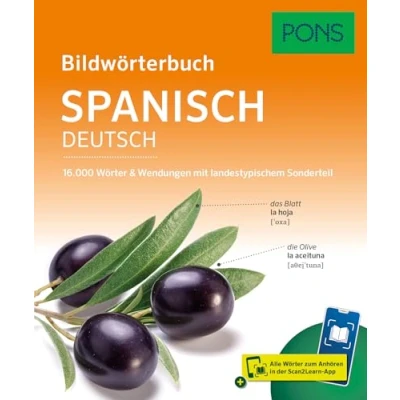Abbildung von PONS Bildwörterbuch Spanisch: 16.000 Wörter und Wendungen mit landestypischem Sonderteil Scan2Learn App