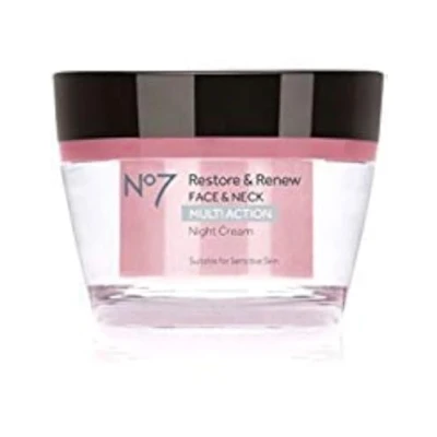 Abbildung von No7 Restore &amp; Renew FACE NECK MULTI ACTION Night Cream 50ml