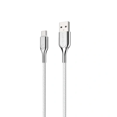 Abbildung von Cygnett Armored 2.0 USB C auf A (3A / 60W) Kabel 1M Weiß