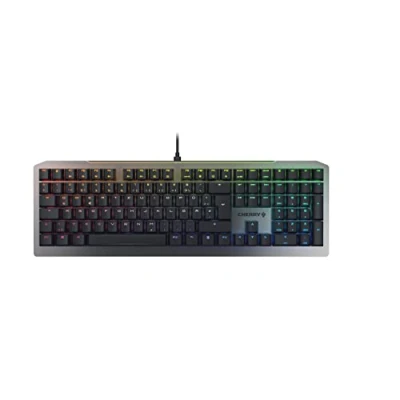 Abbildung von CHERRY MV 3.0, Mechanische Gaming Tastatur mit RGB Beleuchtung, Deutsches Layout (QWERTZ), Leuchtstarkes Aluminium Design, Switches (VIOLA), Schwarz