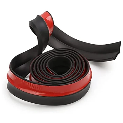 Abbildung von Universal Auto Frontstoßstange Spoiler Gummi Aufkleber Lip, Front Stoßfänger Lip Splitter Protector, für vordere und hintere Stoßstangen von Autotürschwellen