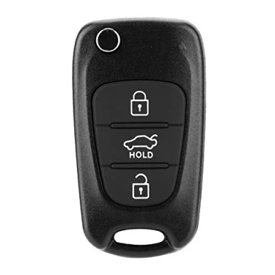 Abbildung von KSTE Key Fob Fall Schlag 3 Taste Fernschlüsselfob Shell Cover gepasst for KIA Rondo Sportage Seele Rio