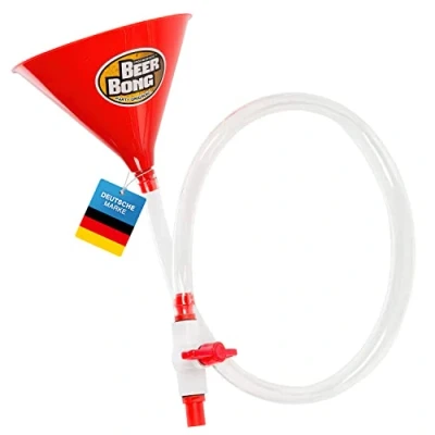 Abbildung von Goods+Gadgets Trichter Biertrichter Bier Bong, (Bier Stürzer, mit Absperrhahn), Trinkspiel