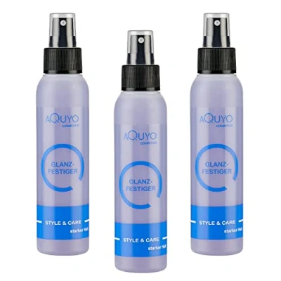 Abbildung von Style &amp; Care Glanzfestiger starker Halt (3er Pack 3x 100ml) Haarfestiger zum formen und stylen der Haare Sprühfestiger gibt Glanz Haar Spray ohne Silikone Parabene