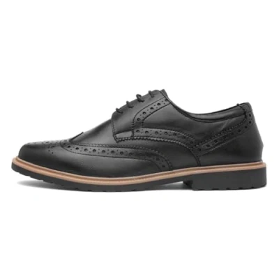 Abbildung von Hush Puppies Verity Brogue Schuluniform Schuh, Schwarz, 38 EU