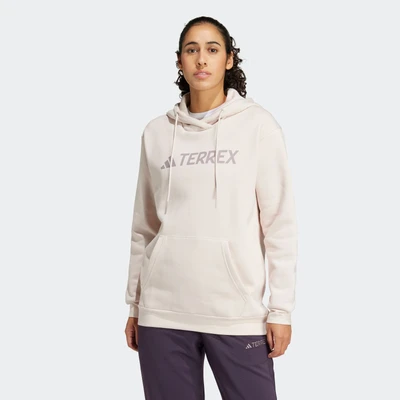 Abbildung von adidas Sportswear Terrex Multi Large LOGO Kapuzenpullover, Damen, Größe: Medium, Putty mauve