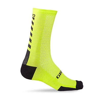 Abbildung von Giro Bike Herren HRC+ Merino Socken, Gelbgrün/Schwarz, M