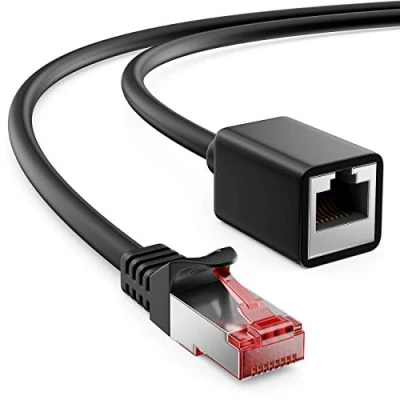 Abbildung von deleyCON 5m CAT6 Patchkabel Verlängerung S/FTP Netzwerkkabel LAN DSL Kabel
