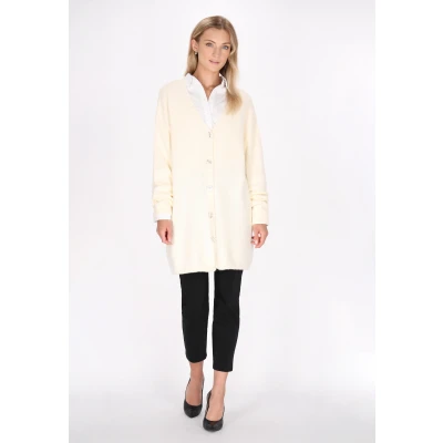 Abbildung von Strickjacke SCHMUDDELWEDDA XS/S / Off White 50% Acrylic 32% Polyesteramide 18% Polyester