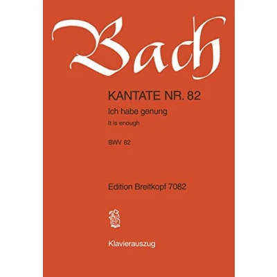 Abbildung von Kantate BWV 82 Ich habe genung (genug) Mariae Reinigung Klavierauszug (EB 7082): genug (Ich genung),