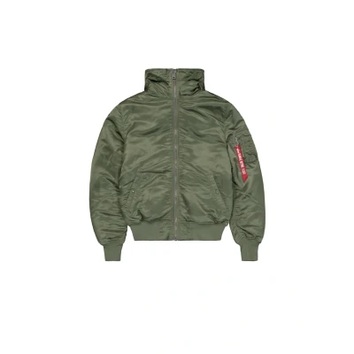 Abbildung von Alpha Industries MA1 Hooded Übergangsjacke, Herren, Größe: Small, Sage green