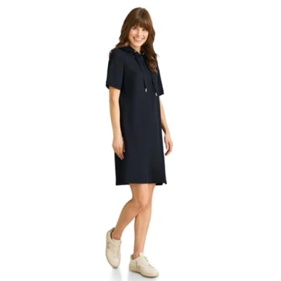 Abbildung von Cecil MIT Kapuze Strickkleid, Damen, Größe: Large, Blau