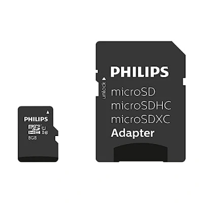 Abbildung von Philips Micro SDHC Karte 8GB Speicherkarte UHS I U1 Class 10