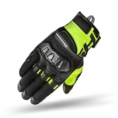 Abbildung von SHIMA X BREEZE 2 FLUO, Sommer Herren Mesh Kurze Motorradhandschuhe (Fluo, M)