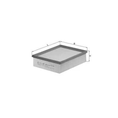 Abbildung von MAHLE ORIGINAL LX 742/1 Luftfilter 62,3 193 231,0 Filtereinsatz RENAULT: ESPACE 4, CLIO 2, LAGUNA 2 Grandtour