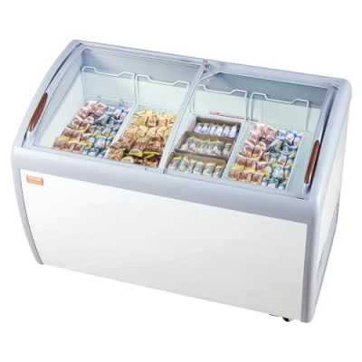 Abbildung von VEVOR 362L Kommerzielle Eisvitrine Gelato Tauch Gefrierschrank Eiscreme Vitrine