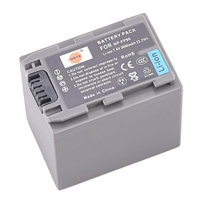 Abbildung von DSTE Ersatz Batterie Li Ionen Akku Compatible für NP FP90 und DCR HC16,DCR HC16E,DCR HC17,DCR HC17E,DCR HC18,DCR HC18E,DCR HC19E,DCR HC20, HC20E,DCR HC21 Kamera