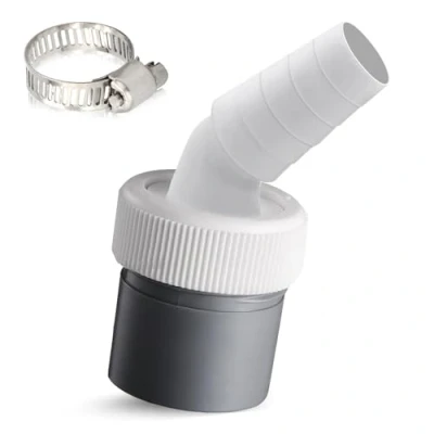Abbildung von Waschmaschine Abfluss Adapter, Waschmaschinenanschluss Adapter für Rohr Ø40 mm, Eingang Ø18 24 mm Schlauch mit Schlauchschelle Waschmaschinen Anschluss Geschirrspüler Trockner