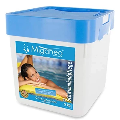 Abbildung von Miganeo 5kg Chlorgranulat schnelllöslich Chlor Granulat Pflege für Pool Schwimmbad