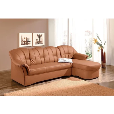 Abbildung von DOMO collection Ecksofa Papenburg L Form, in großer Farbvielfalt, wahlweise mit Bettfunktion