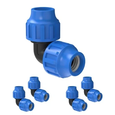 Abbildung von Kirchhoff Fitting Verbindungswinkel 90 Kunststoff 25 x mm für HDPE Rohr 5 Stück im Set Verschiedene Größen DVGW geprüft Trinkwasserqualität Made in EU, Schwarz, mm, 984845217