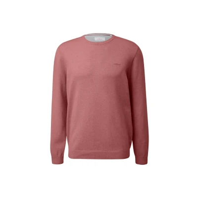 Abbildung von s.Oliver MIT Logostickerei Strickpullover, Herren, Größe: XXL, Bordeaux