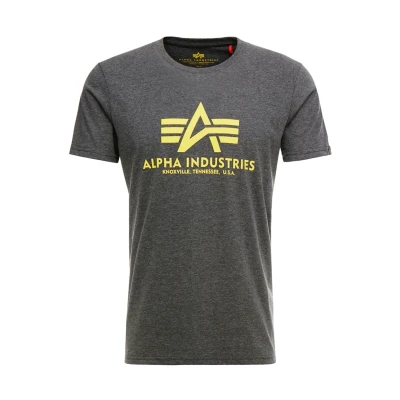Abbildung von Alpha Industries Herren Basic T Shirt, Charcoal Heather, XL