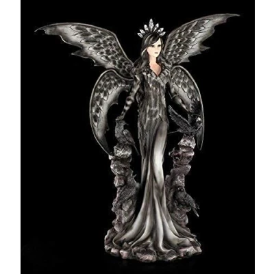 Abbildung von Elfen Figur Nacht der Raben Gothic Engel Statue 62 cm